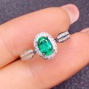 Natural Emerald & Cubic Zirconia Woman Ring, 925 Sterling Silver, Emerald Ring, Statement Ring, Engagement and Wedding Ring | Save 33% - Rajasthan Living 18