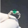 Natural Emerald & Cubic Zirconia Woman Ring, 925 Steeling Silver, Emerald Ring, Statement Ring, Engagement and Wedding Ring | Save 33% - Rajasthan Living 18