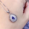 Natural Tanzanite Pendant, Engagement Pendent, Tanzanite Silver Pendent, Woman Pendant, Pendant Necklace, Luxury Pendent Pear Cut Pendent | Save 33% - Rajasthan Living 17