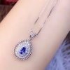 Natural Tanzanite Pendant, Engagement Pendent, Tanzanite Silver Pendent, Woman Pendant, Pendant Necklace, Luxury Pendent Pear Cut Pendent | Save 33% - Rajasthan Living 14