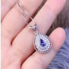 Natural Tanzanite Pendant, Engagement Pendent, Tanzanite Silver Pendent, Woman Pendant, Pendant Necklace, Luxury Pendent Pear Cut Pendent | Save 33% - Rajasthan Living 13