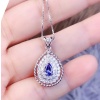 Natural Tanzanite Pendant, Engagement Pendent, Tanzanite Silver Pendent, Woman Pendant, Pendant Necklace, Luxury Pendent Pear Cut Pendent | Save 33% - Rajasthan Living 15