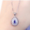 Natural Tanzanite Pendant, Engagement Pendent, Tanzanite Silver Pendent, Woman Pendant, Pendant Necklace, Luxury Pendent Pear Cut Pendent | Save 33% - Rajasthan Living 12