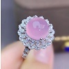 Natural Rose Quartz Ring, 925 Sterling Sliver, Rose Quartz Engagement Ring, Wedding Ring, luxury Ring, Ring/Band, Round Cabochon | Save 33% - Rajasthan Living 11