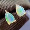 Natural Opal Studs Earrings, 925 Sterling Silver, Opal Studs Earrings, Earrings, Opal Earrings, Luxury Earrings, Pear Stone Earrings | Save 33% - Rajasthan Living 14