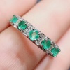 Natural Emerald & Cubic Zirconia Woman Ring, 925 Sterling Silver, Emerald Ring, Statement Ring, Engagement and Wedding Ring | Save 33% - Rajasthan Living 16