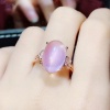 Natural Rose Quartz Ring, 925 Sterling Sliver, Rose Quartz Engagement Ring, Garnet Wedding Ring Garnet luxury Ring, Ring/Band, Oval Cabochon | Save 33% - Rajasthan Living 10