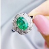 Natural Emerald & Cubic Zirconia Woman Ring, 925 Sterling Silver, Emerald Ring, Statement Ring, Engagement and Wedding Ring | Save 33% - Rajasthan Living 11