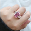 Pink Sapphire Ring, Citrine Ring, 925 Sterling Silver Woman Ring,Statement Ring,Engagement and Wedding Ring,Luxury Ring, Emerald Cut Ring | Save 33% - Rajasthan Living 16