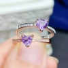 Natural Amethyst Ring, 925 Sterling Silver, Amethyst Engagement Ring, Amethyst Ring, Wedding Ring, Luxury Ring, Ring/Band, Heart Cut Ring | Save 33% - Rajasthan Living 14