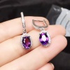 Natural Amethyst Drop Earrings, 925 Sterling SIlver Drop Earrings, Amethyst Earrings, Gold Earrings, Luxury Earrings, Oval Cut Earrings | Save 33% - Rajasthan Living 12