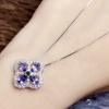 Natural Tanzanite Pendant, Engagement Pendent, Tanzanite Silver Pendent, Woman Pendant, Pendant Necklace, Luxury Pendent Pear Cut Pendent | Save 33% - Rajasthan Living 17