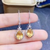 Natural Citrine Drop Earrings, 925 Sterling Silver, Citrine Earrings, Ruby Silver Earrings, Citrine Luxury Earrings, Oval Cut Stone Earrings | Save 33% - Rajasthan Living 13