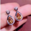 Natural Citrine Drop Earrings, 925 Sterling Silver, Citrine Earrings, Silver Earrings, Citrine Luxury Earrings, Pear Cut Stone Earrings | Save 33% - Rajasthan Living 12