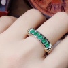 Natural Emerald & Cubic Zirconia Woman Ring, 925 Sterling Silver, Emerald Ring, Statement Ring, Engagement and Wedding Ring | Save 33% - Rajasthan Living 11