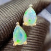 Natural Opal Studs Earrings, 925 Sterling Silver, Opal Studs Earrings, Earrings, Opal Earrings, Luxury Earrings, Pear Stone Earrings | Save 33% - Rajasthan Living 15