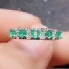 Natural Emerald & Cubic Zirconia Woman Ring, 925 Sterling Silver, Emerald Ring, Statement Ring, Engagement and Wedding Ring | Save 33% - Rajasthan Living 14