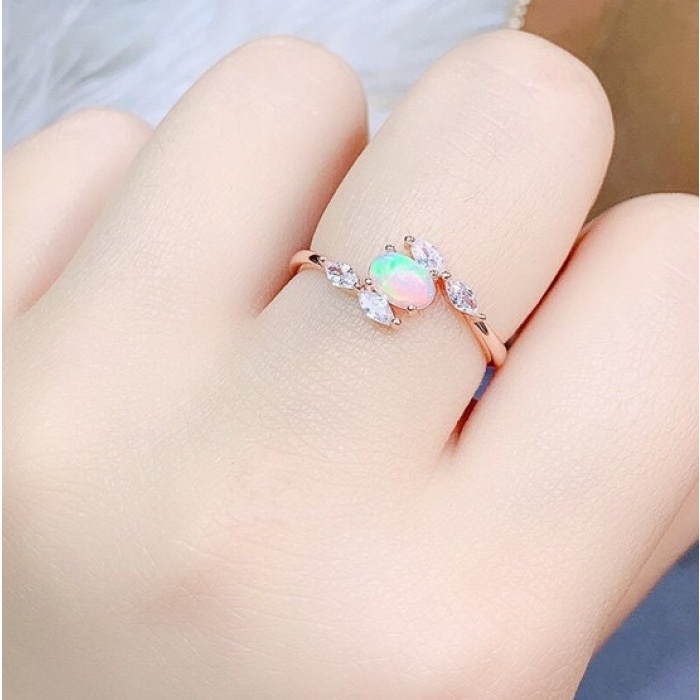 Natural Fire Opal Ring,925 Sterling Silver,Engagement Ring, Wedding Ring, Luxury Ring, Ring/Band | Save 33% - Rajasthan Living 6