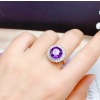 Natural Amethyst Jewellery Set , Engagement Pendent, Silver Amethyst Pendent, Woman Ring, Luxury Pendent, Round Cut Stone Pendent | Save 33% - Rajasthan Living 16