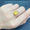 Natural Citrine Ring, 925 Sterling Sliver, Citrine Engagement Ring, Citrine Wedding Ring, luxury Ring, Ring/Band, Citrine Round cut Ring | Save 33% - Rajasthan Living 13