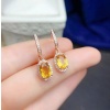 Natural Citrine Drop Earrings, 925 Sterling Silver, Citrine Earrings, Ruby Silver Earrings, Citrine Luxury Earrings, Oval Cut Stone Earrings | Save 33% - Rajasthan Living 12