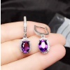 Natural Amethyst Drop Earrings, 925 Sterling SIlver Drop Earrings, Amethyst Earrings, Gold Earrings, Luxury Earrings, Oval Cut Earrings | Save 33% - Rajasthan Living 10