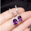 Natural Amethyst Drop Earrings, 925 Sterling SIlver Drop Earrings, Amethyst Earrings, Gold Earrings, Luxury Earrings, Oval Cut Earrings | Save 33% - Rajasthan Living 11