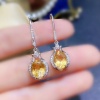 Natural Citrine Drop Earrings, 925 Sterling Silver, Citrine Earrings, Ruby Silver Earrings, Citrine Luxury Earrings, Oval Cut Stone Earrings | Save 33% - Rajasthan Living 11