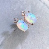 Natural Opal Studs Earrings, 925 Sterling Silver, Opal Studs Earrings, Earrings, Opal Earrings, Luxury Earrings, Oval Stone Earrings | Save 33% - Rajasthan Living 14