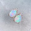 Natural Opal Studs Earrings, 925 Sterling Silver, Opal Studs Earrings, Earrings, Opal Earrings, Luxury Earrings, Oval Stone Earrings | Save 33% - Rajasthan Living 11