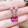 Natural Pink Topaz Drop Earrings, 925 Sterling Silver, Drop Earrings, Pink Topaz Earrings, Luxury Earrings, Oval Cut Stone Earrings | Save 33% - Rajasthan Living 11