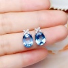 Natural Blue Topaz Stud Earrings, 925 Sterling Silver, Stud Earrings, Blue Topaz Earrings, Luxury Earrings, Oval Cut Stone Earrings | Save 33% - Rajasthan Living 14