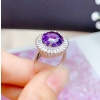 Natural Amethyst Jewellery Set , Engagement Pendent, Silver Amethyst Pendent, Woman Ring, Luxury Pendent, Round Cut Stone Pendent | Save 33% - Rajasthan Living 18