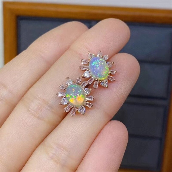 Natural Fire Opal Pendant And Ring, Engagement Ring, Fire Opal Silver Pendent, Woman Ring, Pendant Necklace, Luxury Ring, Oval Cut Pendent | Save 33% - Rajasthan Living 10