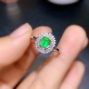 Natural Emerald & Cubic Zirconia Woman Ring, 925 Sterling Silver, Emerald Ring, Statement Ring, Engagement and Wedding Ring | Save 33% - Rajasthan Living 15