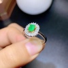 Natural Emerald & Cubic Zirconia Woman Ring, 925 Sterling Silver, Emerald Ring, Statement Ring, Engagement and Wedding Ring | Save 33% - Rajasthan Living 13