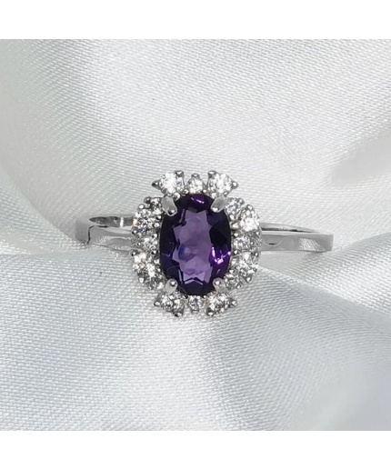 Natural Amethyst Ring, 925 Sterling Silver, Amethyst Engagement Ring, Amethyst Ring, Wedding Ring, Luxury Ring, Ring/Band, Oval Cut Ring | Save 33% - Rajasthan Living 5