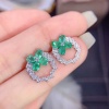 Natural Emerald Stud Earrings, 925 Sterling Silver, Emerald Earrings, Emerald Silver Earrings, Luxury Earrings, Oval Cut Stone Earrings | Save 33% - Rajasthan Living 9