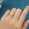 Diamond Cluster Ring Vintage Cluster Engagement Ring Unique Marquise Flower Wedding Ring Bridal Promise Gift 925 Silver CZ Anniversary Ring | Save 33% - Rajasthan Living 13