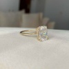 Elongated Cushion Cut Diamond Engagement Ring Solitaire Wedding Ring Diamond Solitaire Ring Promise Ring Dainty Hidden Halo Anniversary Ring | Save 33% - Rajasthan Living 11