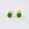 Fashion 925 sterling silver Green spinel Gemstone Earrings Handmade Gold Plating Earrings For Women Jewelry | Save 33% - Rajasthan Living 10