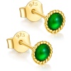 Fashion 925 sterling silver Green spinel Gemstone Earrings Handmade Gold Plating Earrings For Women Jewelry | Save 33% - Rajasthan Living 12