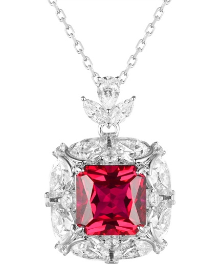 Fashion Cubic Zirconia Jewelry Wholesale Ruby Pendant Ladies Gemstone Necklace | Save 33% - Rajasthan Living