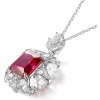 Fashion Cubic Zirconia Jewelry Wholesale Ruby Pendant Ladies Gemstone Necklace | Save 33% - Rajasthan Living 9