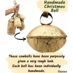 HIGHBIX Set of 3 Giant Harmony Cow Bells Large Vintage Handmade Rustic Lucky Christmas Bells On Rope | Save 33% - Rajasthan Living 13
