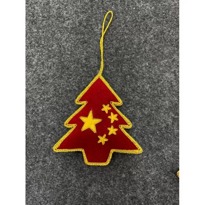 Set of 3 Hand Embroidered Christmas Ornaments for Home Decoration | Save 33% - Rajasthan Living 6