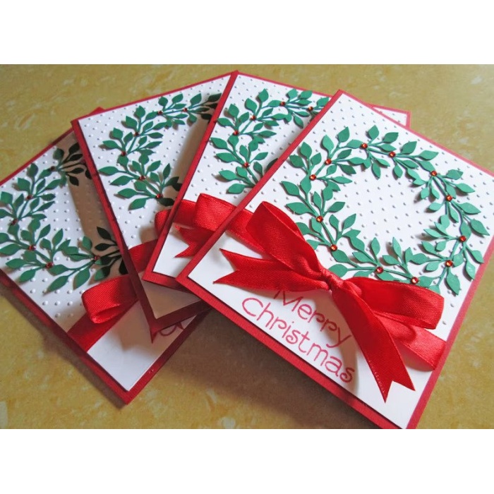 Wreath Christmas Cards – Embossed Christmas Card Sets – Holiday Cards – Boxed Christmas Cards – Holiday Card Set – Merry Christmas Card Sets | Save 33% - Rajasthan Living 9